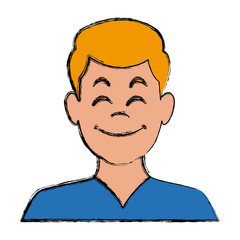 Man smiling avatar icon vector illustration graphic design