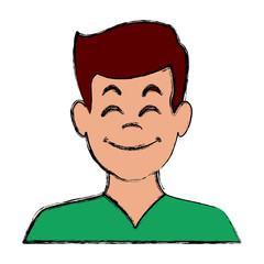 Man smiling avatar icon vector illustration graphic design