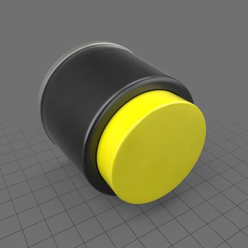 Yellow raised button