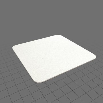 Square paper coaster