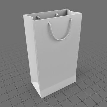 Tall shopping bag with handles