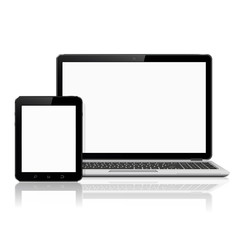 Laptop and tablet mockup