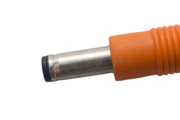 DC power supply connector for low current devices on white background.