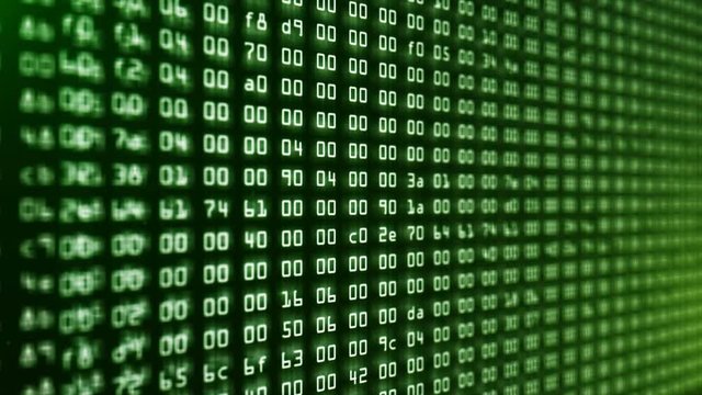 Programming HEX code running down in terminal