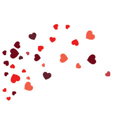 Vector Confetti Background Pattern.  Element of design.  Colored hearts on a white background