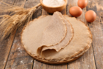buckwheat crepe with ingredient