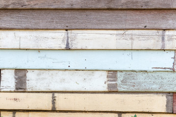 antique wooden wall texture in countryside for background