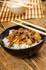 Beef with rice