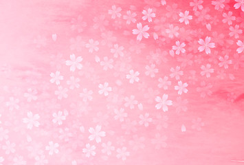桜　春　和紙　背景