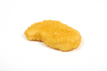 Chicken nuggets isolated on white background