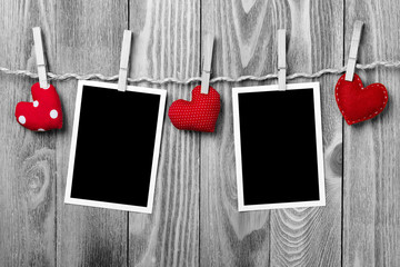Black blank phote frame