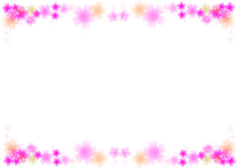 Obraz na płótnie Canvas ピンクの花　フレーム