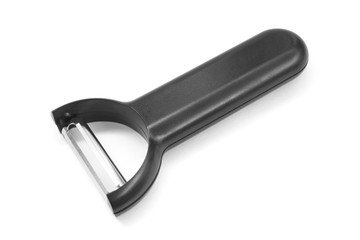 Black plastic vegetable peeler