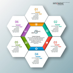 Abstract 3D Paper Infographics