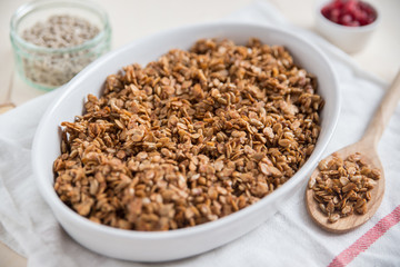 Selbstgemachte Müsli Mischung 