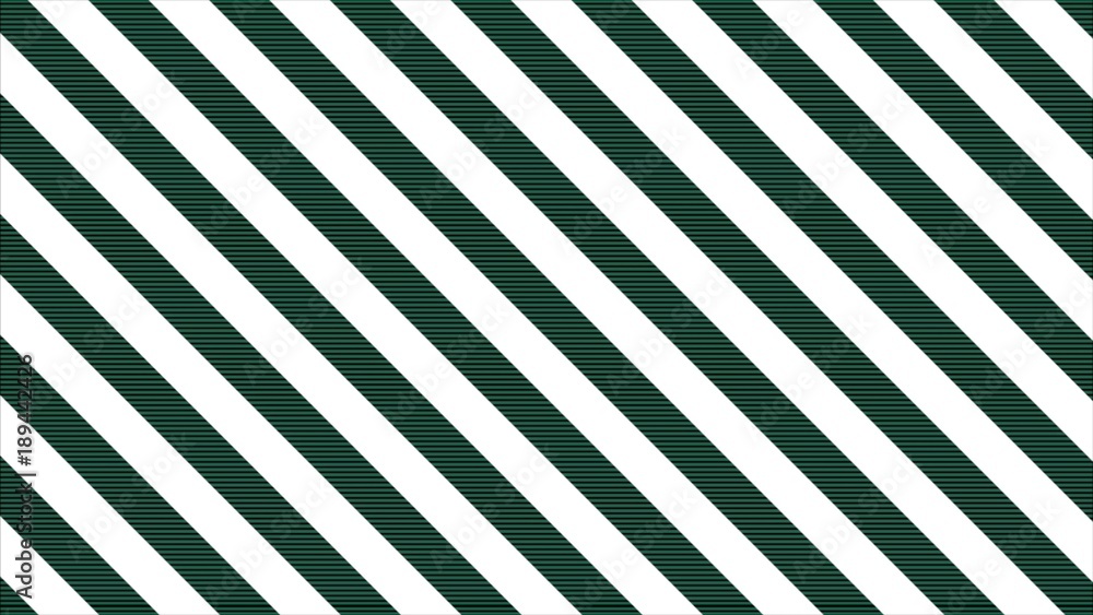 Poster abstract cgi motion graphics and animated background with green and white stripes. black and white a