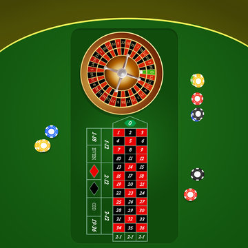 illustration of play roulette