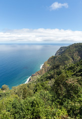 Fototapeta na wymiar Viewpoint over the north coast of Madeira, Portugal