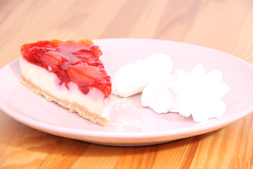 Cheesecake on a plate