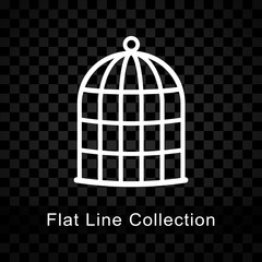 birdcage icon on checkered background