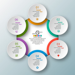 Abstract 3D Paper Infographics