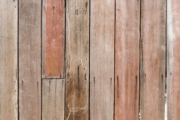 antique wooden wall texture in countryside for background