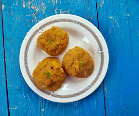 Butternut squash and feta falafel