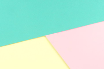 Abstract pastel blue pink yellow color paper .Creative colorful pastel paper 