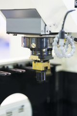 operator use  EDM electrod to make precision mold and die