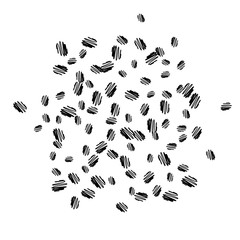 Background with Colorful scribbles. Trendy Pattern for Postcard, Print, Banner or Poster. Little scribbles For Decoration or background. Vector