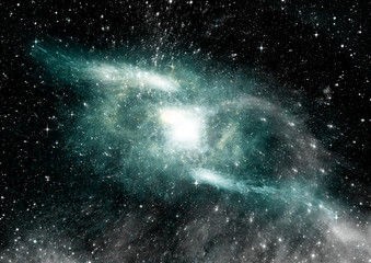 galaxy in a free space