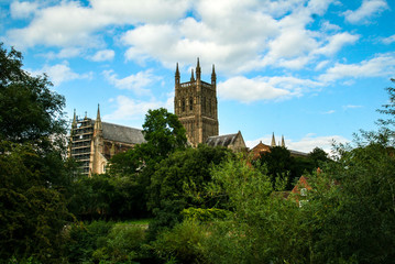 Fototapeta na wymiar Worcester cathedral