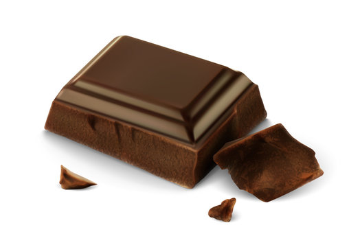 Carr&eacute; de chocolat vectoriel 1