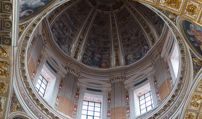 Obraz premium Inside the Basilica of Santa Maria Maggiore in Rome.Italy.