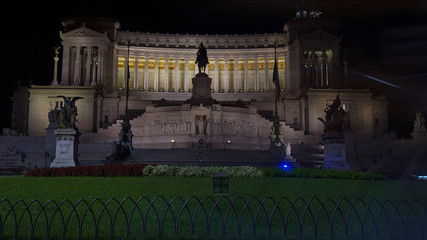 Obraz premium Rome, Italy,Piazza Venezia and monument built in honor of Vittorio Emmanuele II