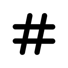 Hashtag sign icon