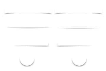 Paper sheet shadow effect