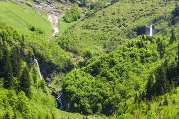 Wasserfälle im abgelegenen Oytal südlich Oberstdorf 