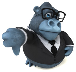 Naklejka premium Fun gorilla - 3D Illustration
