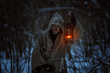 Old man with the scythe induces horror, this is a deadly sign.