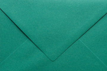 Fototapeta premium green empty envelope macro background