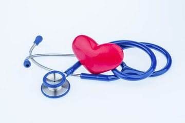 heart and stethoscope