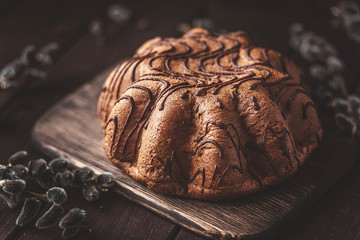 Traditional food on the holiday table - Easter Cake