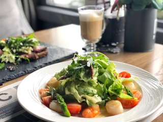 Tasty seafood salad.