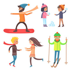 People Collection of Icons Vector Illustration