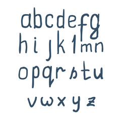 Vintage Font Set on white background. Vector