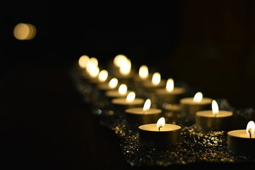 Candles on an altar