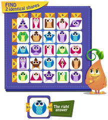 оwls Find 2 identical shapes 8