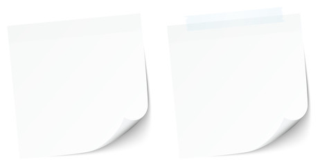 2 White Stick Notes Tape