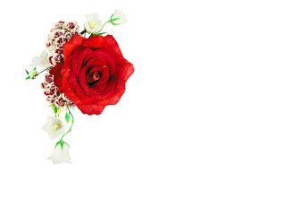Fototapeta premium Flowers. Colorful flowers bouquet isolated on white background